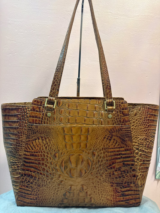 Brahmin Melbourne Pecan Finley Tote Bag