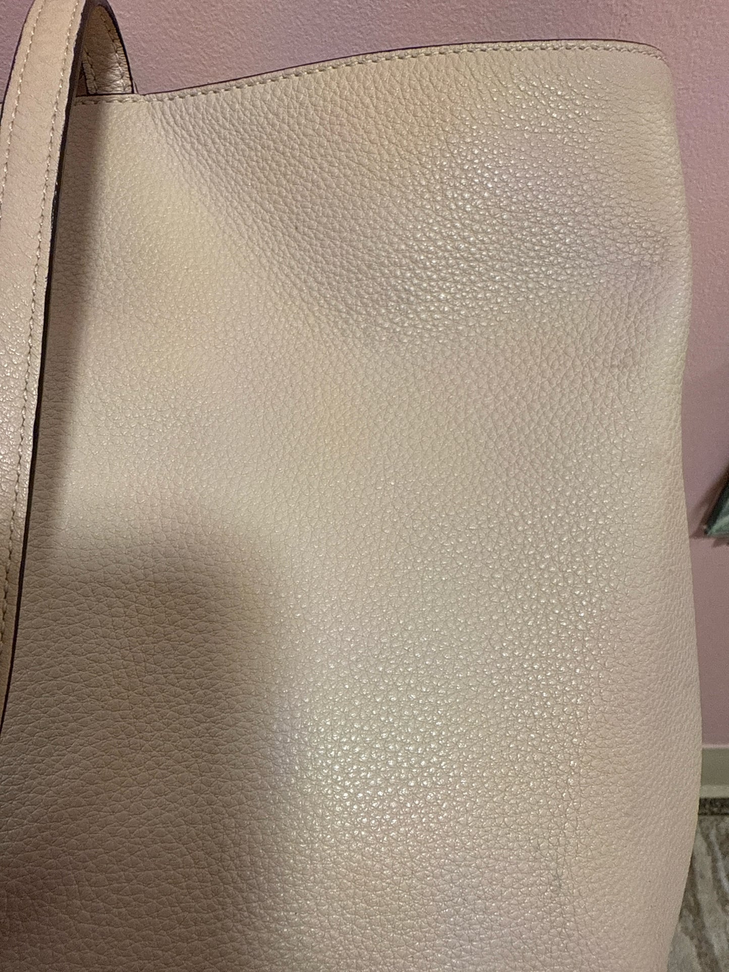 Tory Burch all T east west blush tote bag