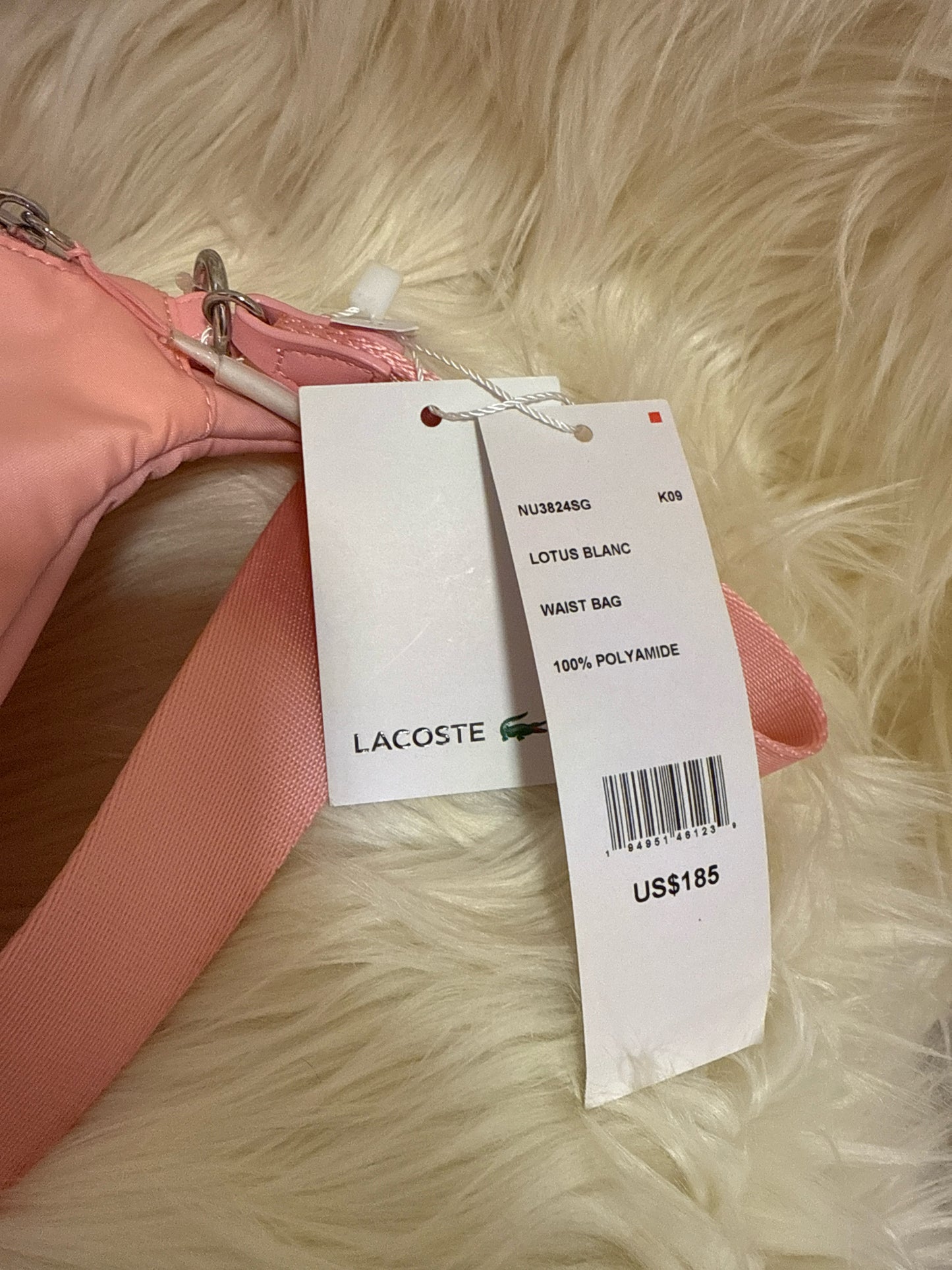 LACOSTE LOTUS BLANC WAIST BAG NWT