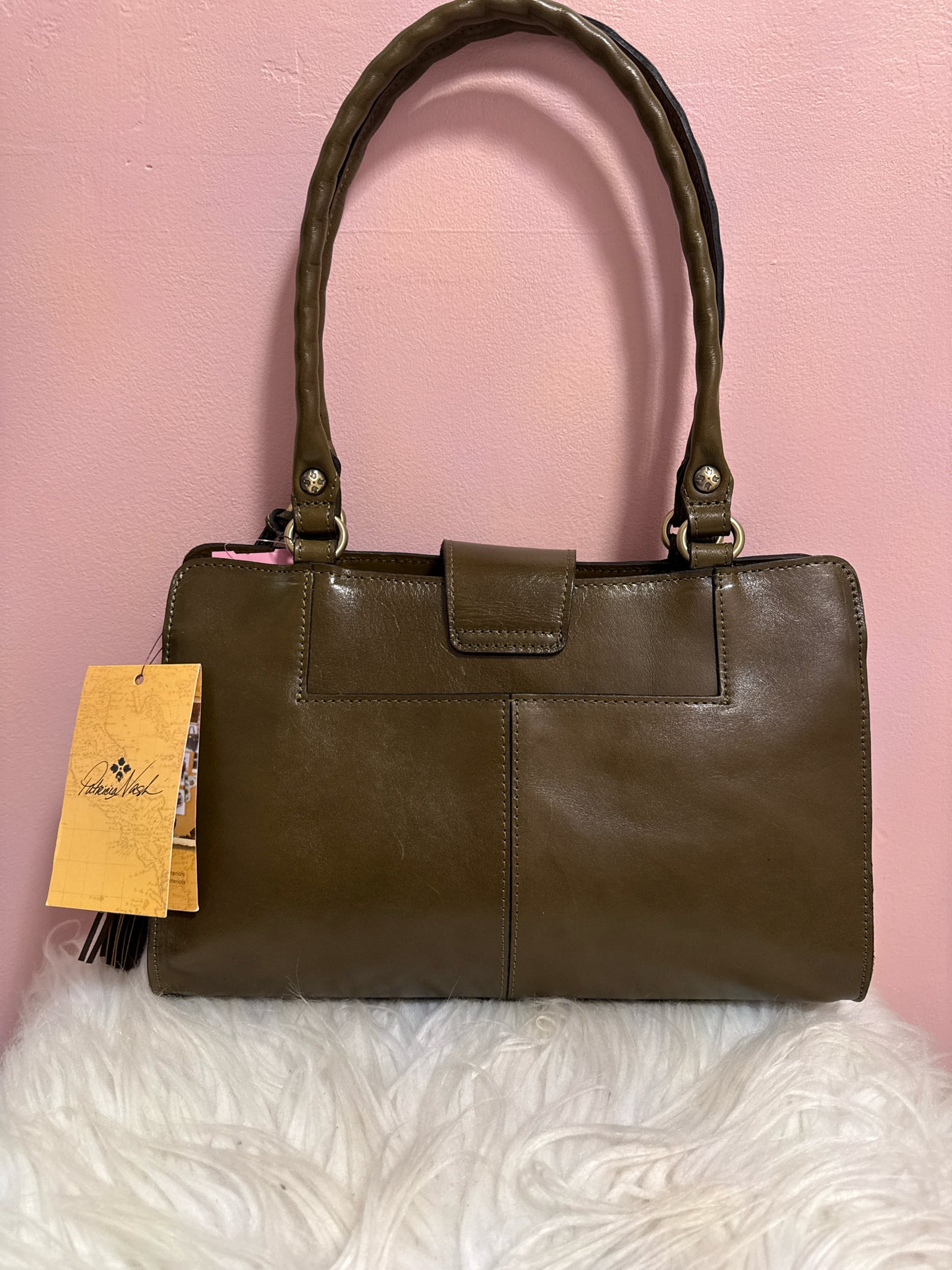 Patricia Nash Vintage Vegetable Tan Rose Tooled Collection NWT Shoulder/Handbag