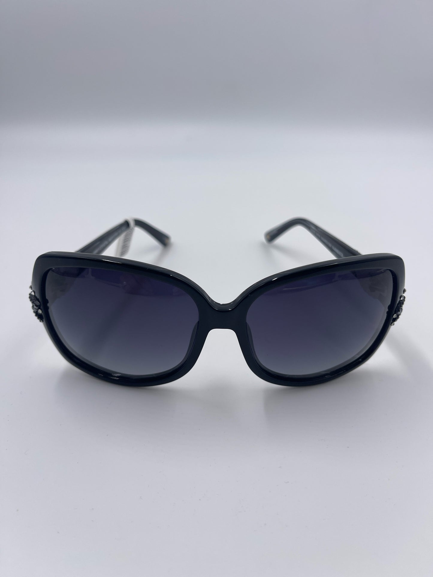 JIMMY CRYSTAL NEW YORK SUNGLASSES, BROWN AND BLACK