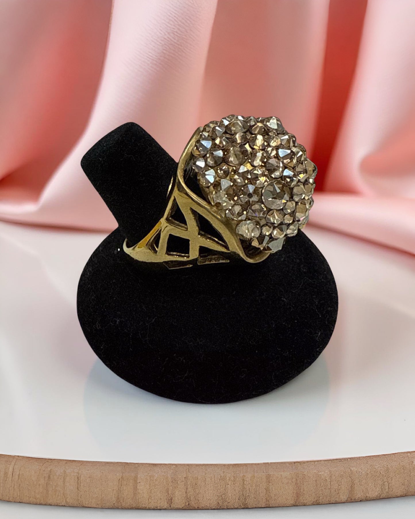 Jimmy Crystal NY avice dome ring