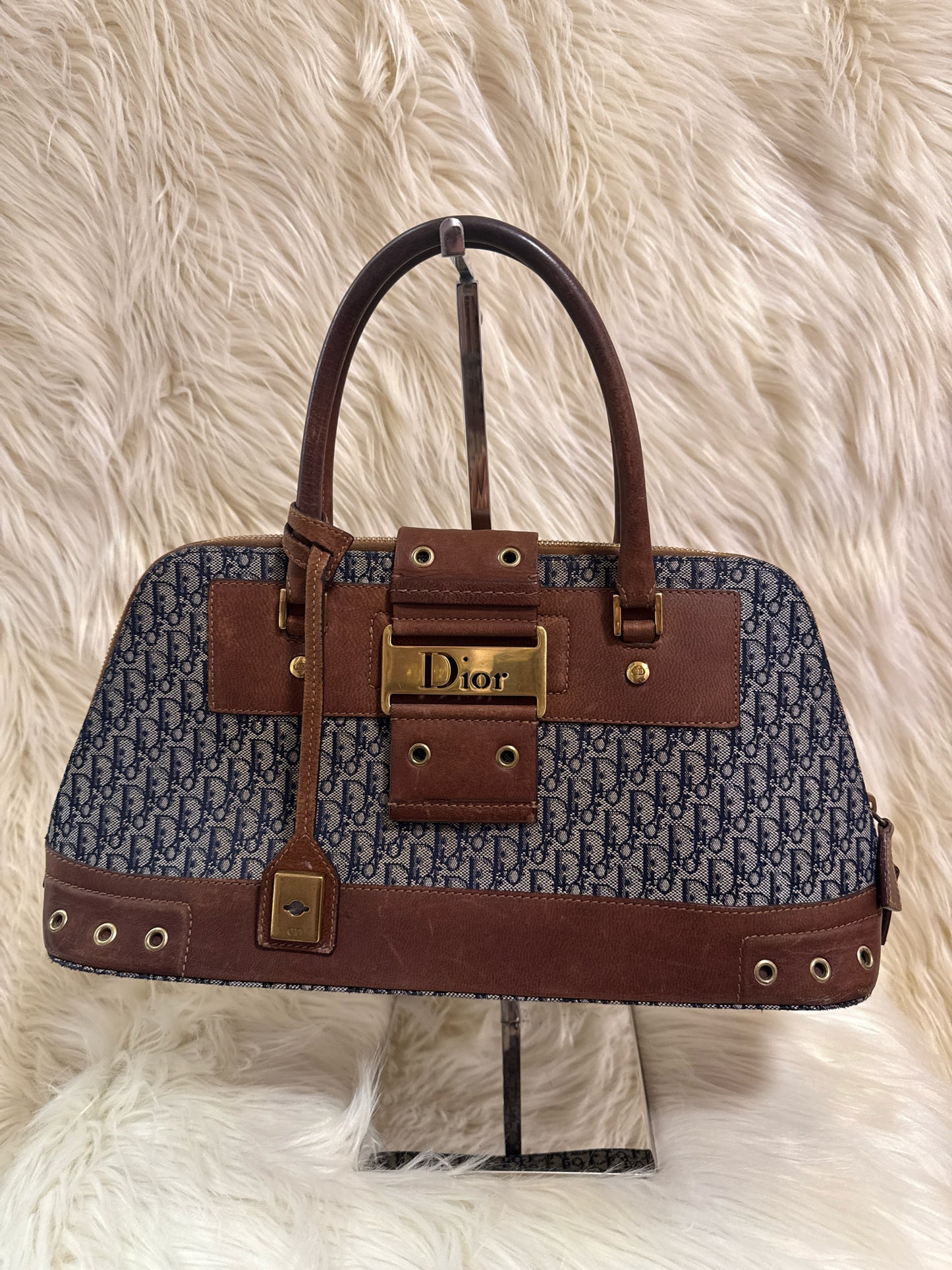 CHRISTIAN DIOR DIORISSIMO STREET CHIC DOME TROTTER BAG