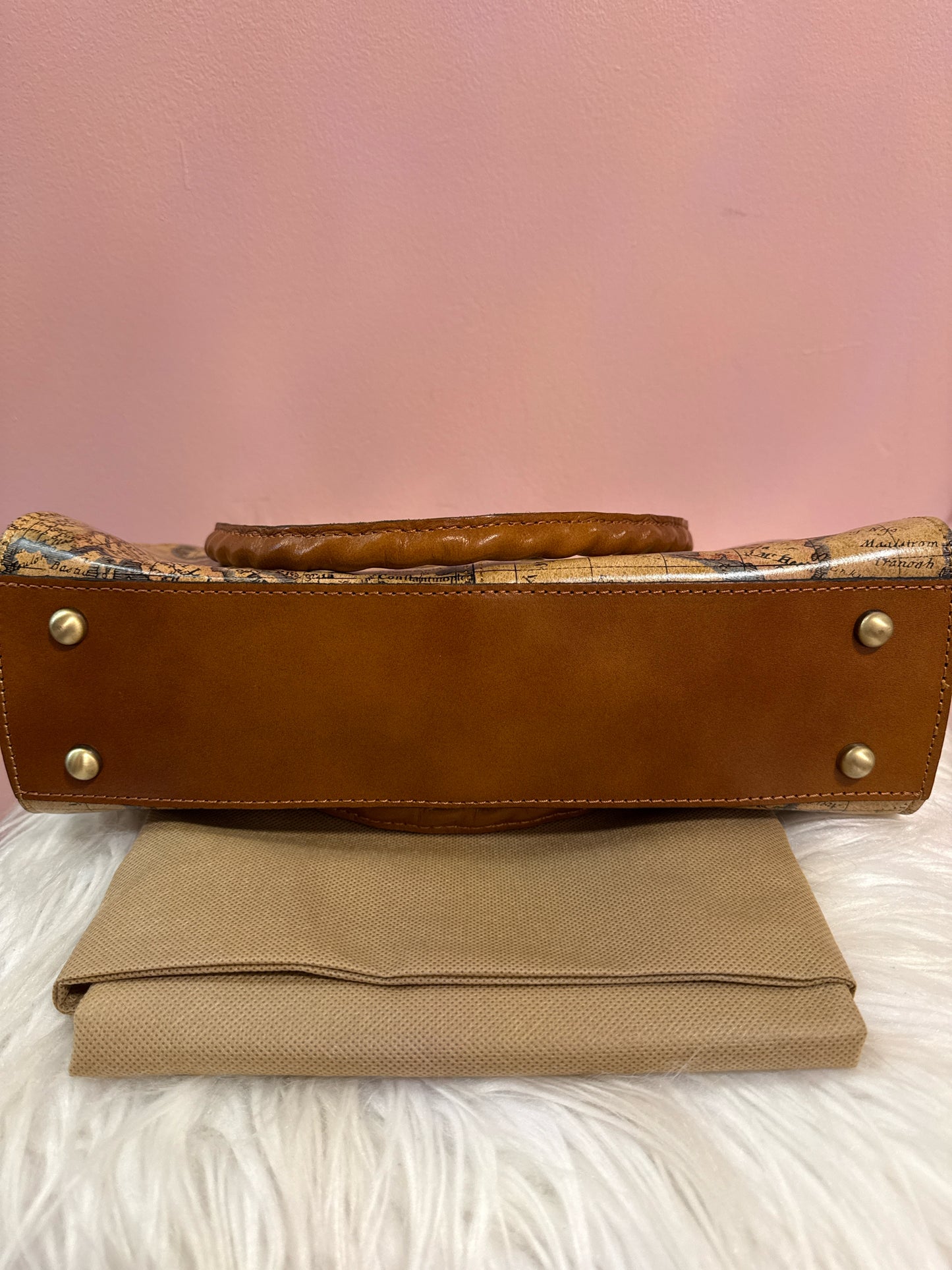 Patricia Nash Rosina European map shoulder bag with dust bag