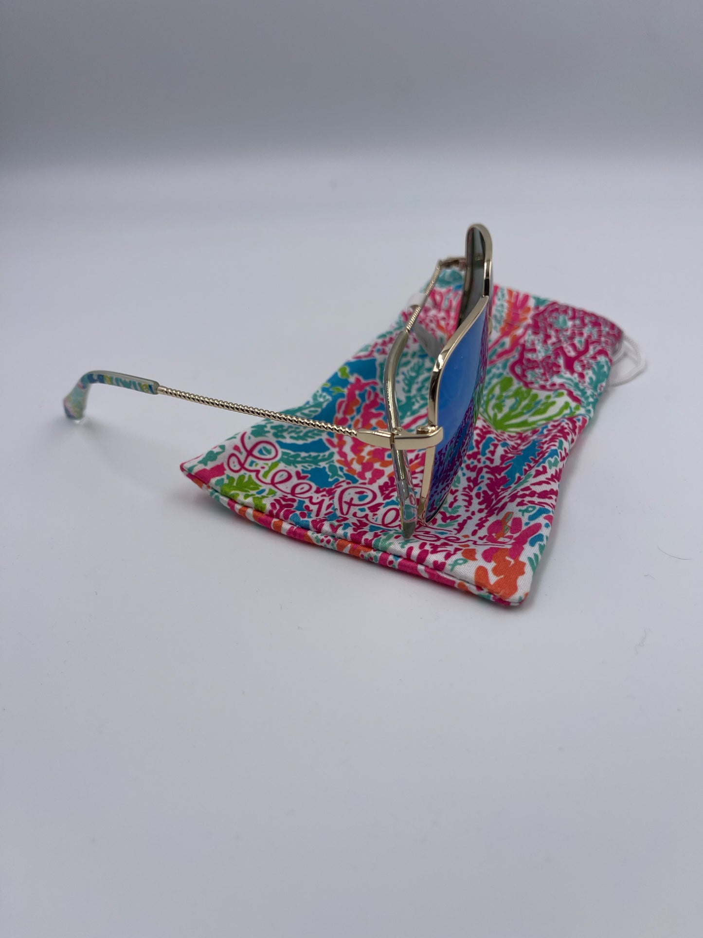LILLY PULITZER AUBREE BM Polarized Sunglasses s 56D15-140 With bag