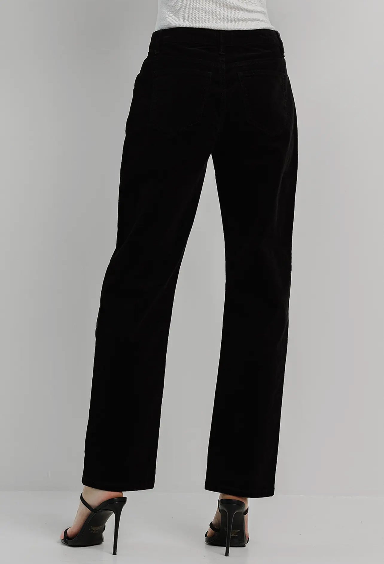 OLIVE CORDUROY STRAIGHT PANTS