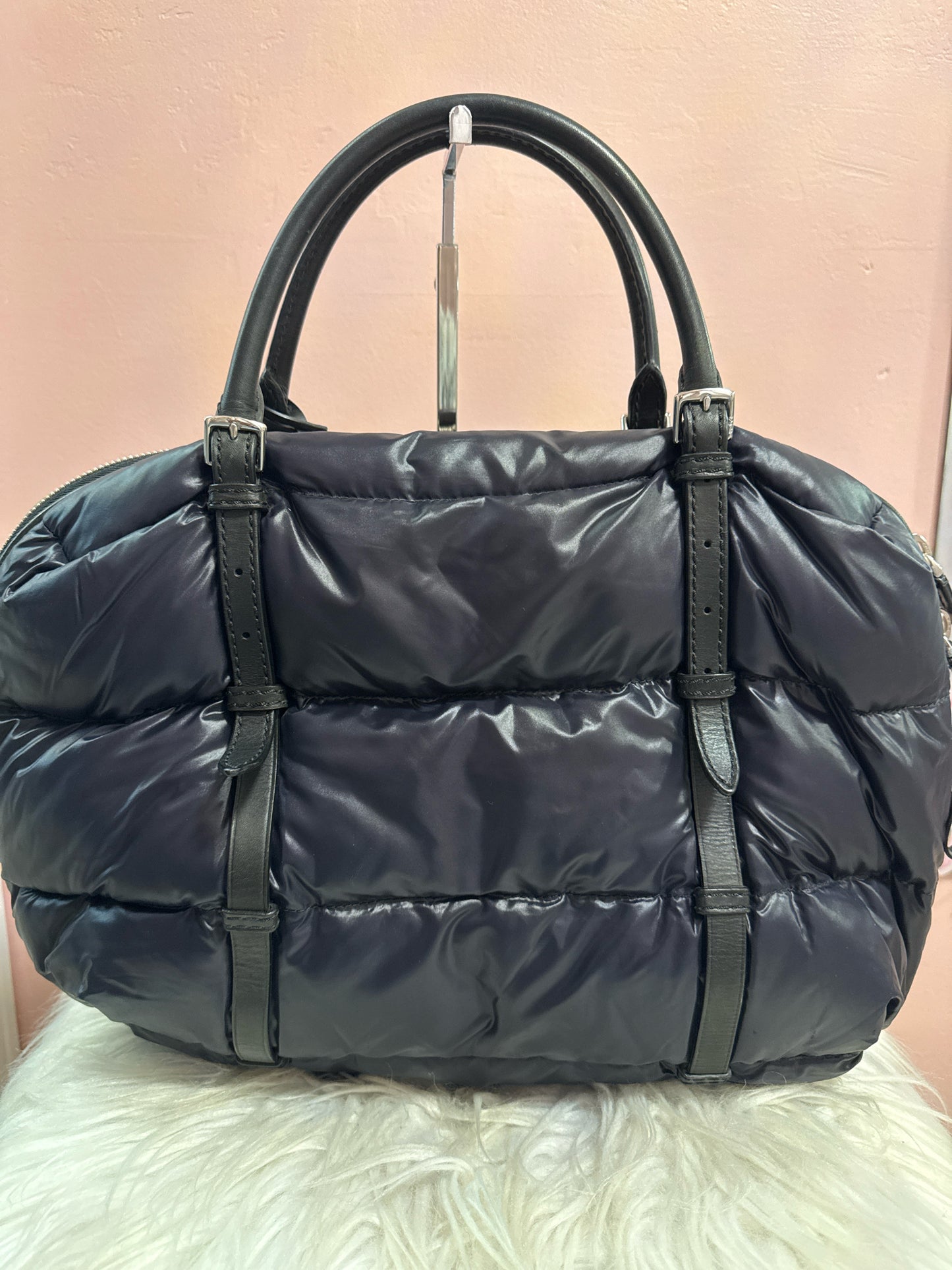Tumi navy puffer weekender/travel/computer bag