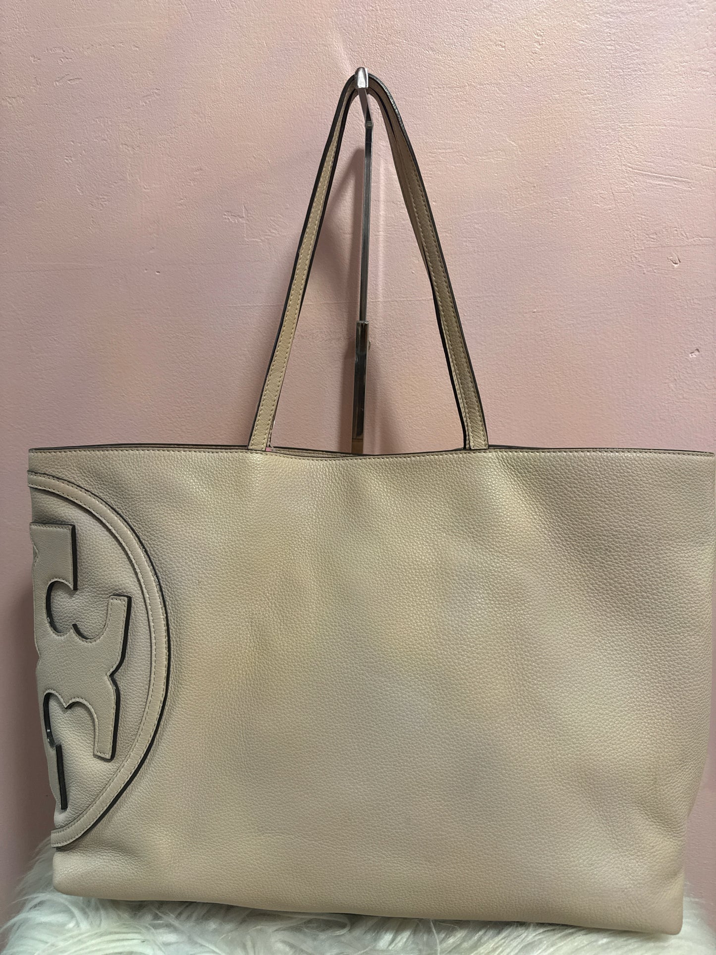 Tory Burch all T east west blush tote bag