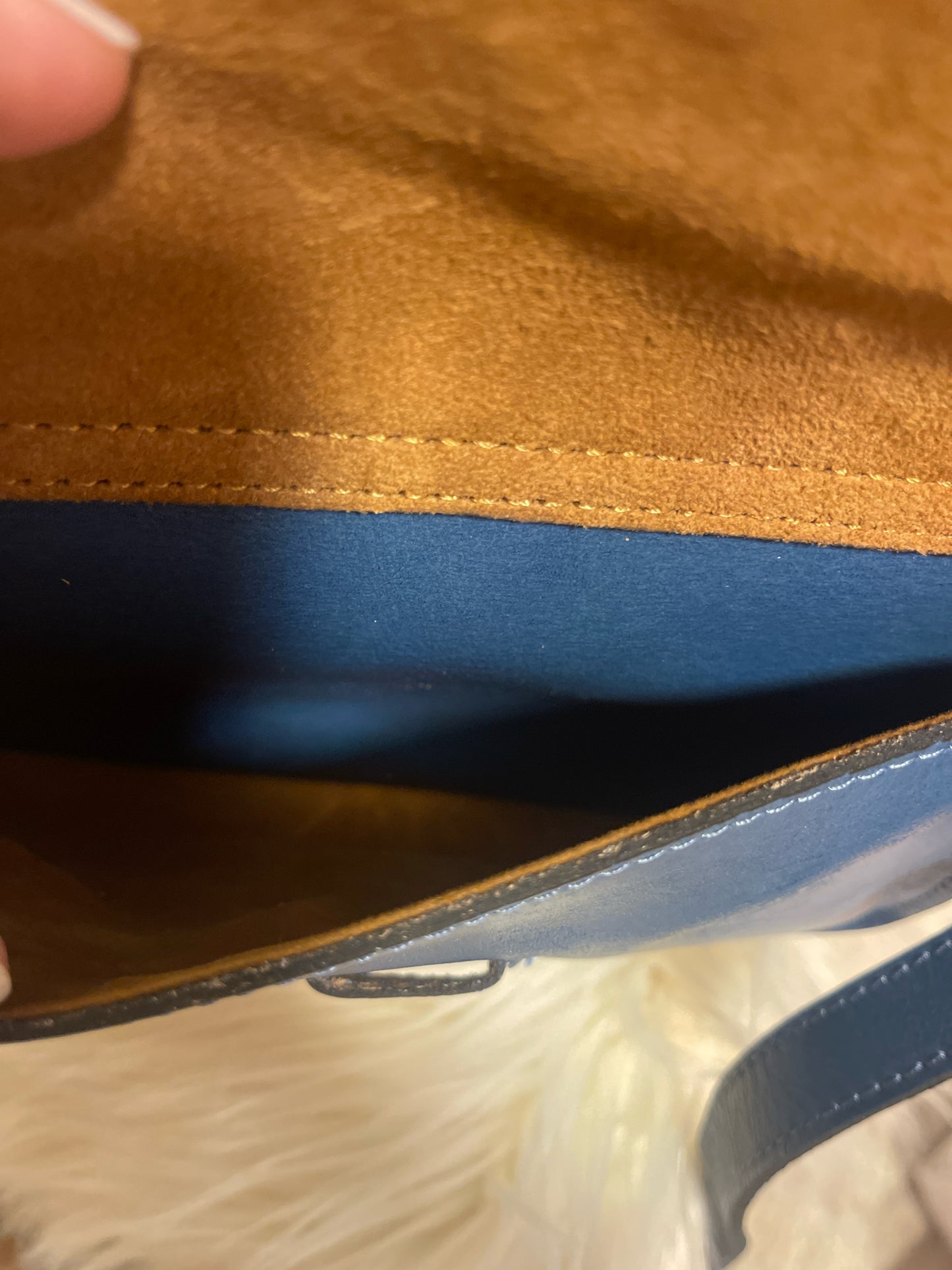 PATRICIA NASH ILINA CROSSBODY SAFFLOWR BLUE WITH DUST BAG NWT