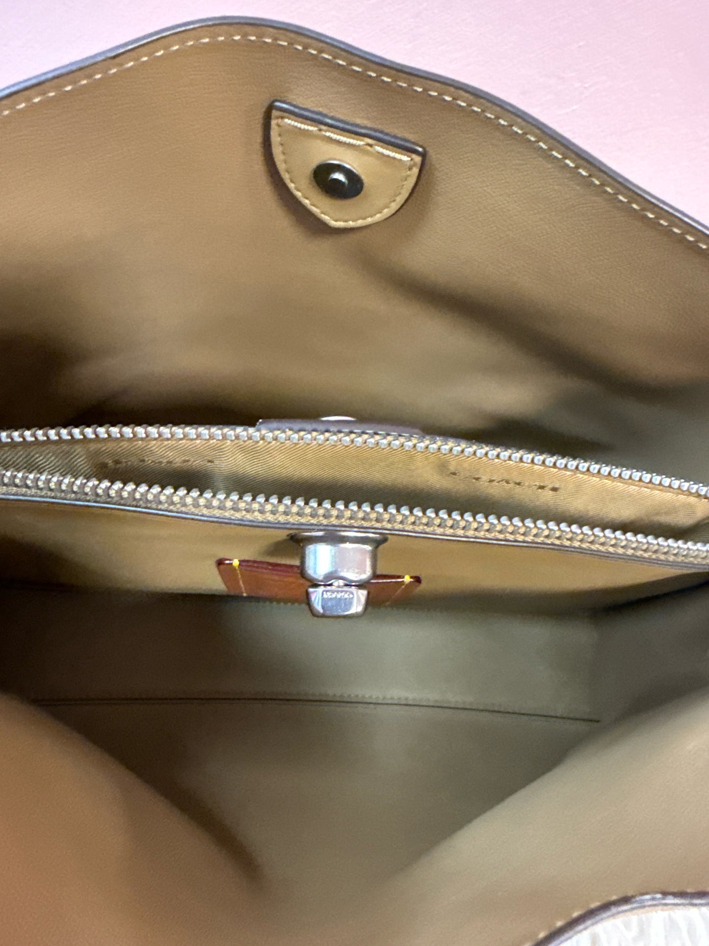 Coach Willow Suede Hobo with Rivets and Detachable Strap