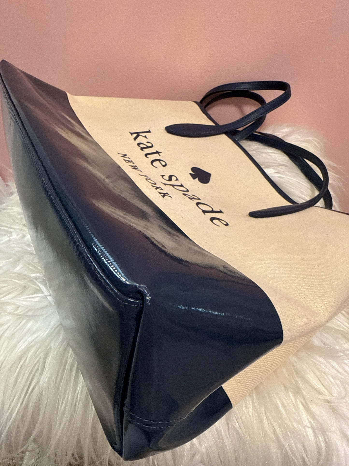Kate Spade canvas and blue street tote