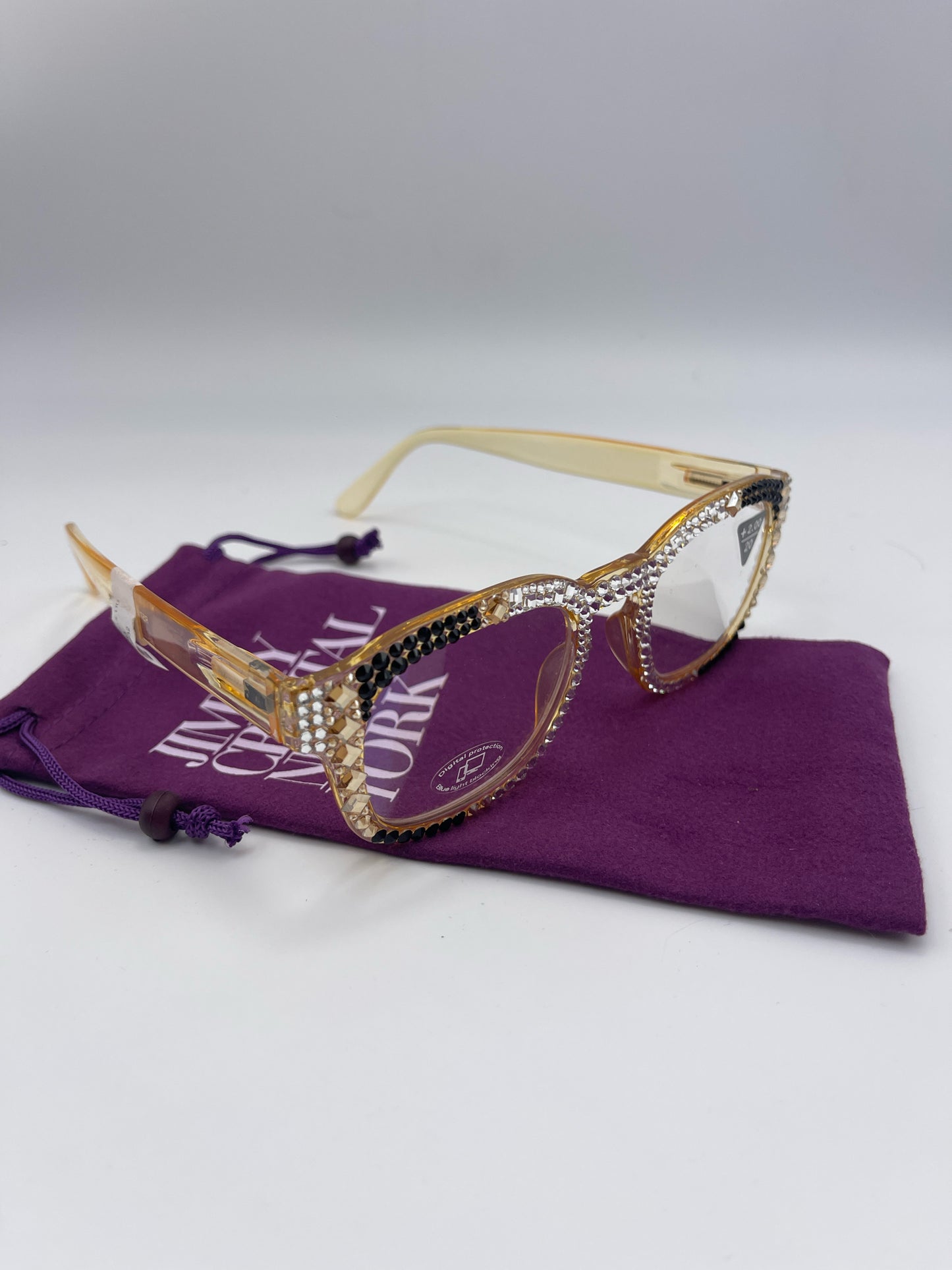 JIMMY CRYSTAL ATLANTA BLUE LIGHT PROTECTION READERS