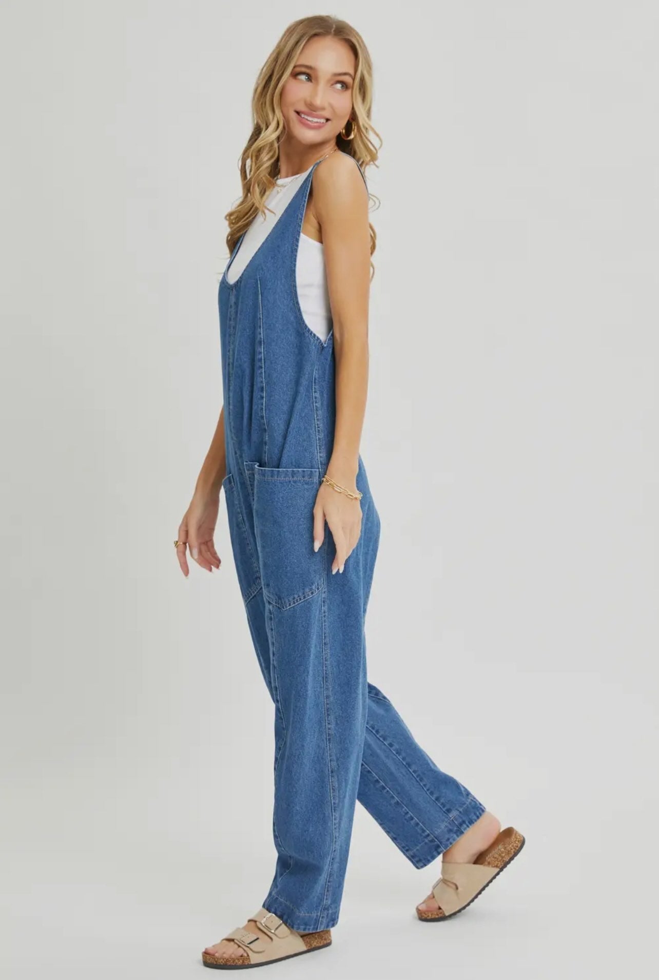 ONE AND DONE DENIM JUMPSUIT