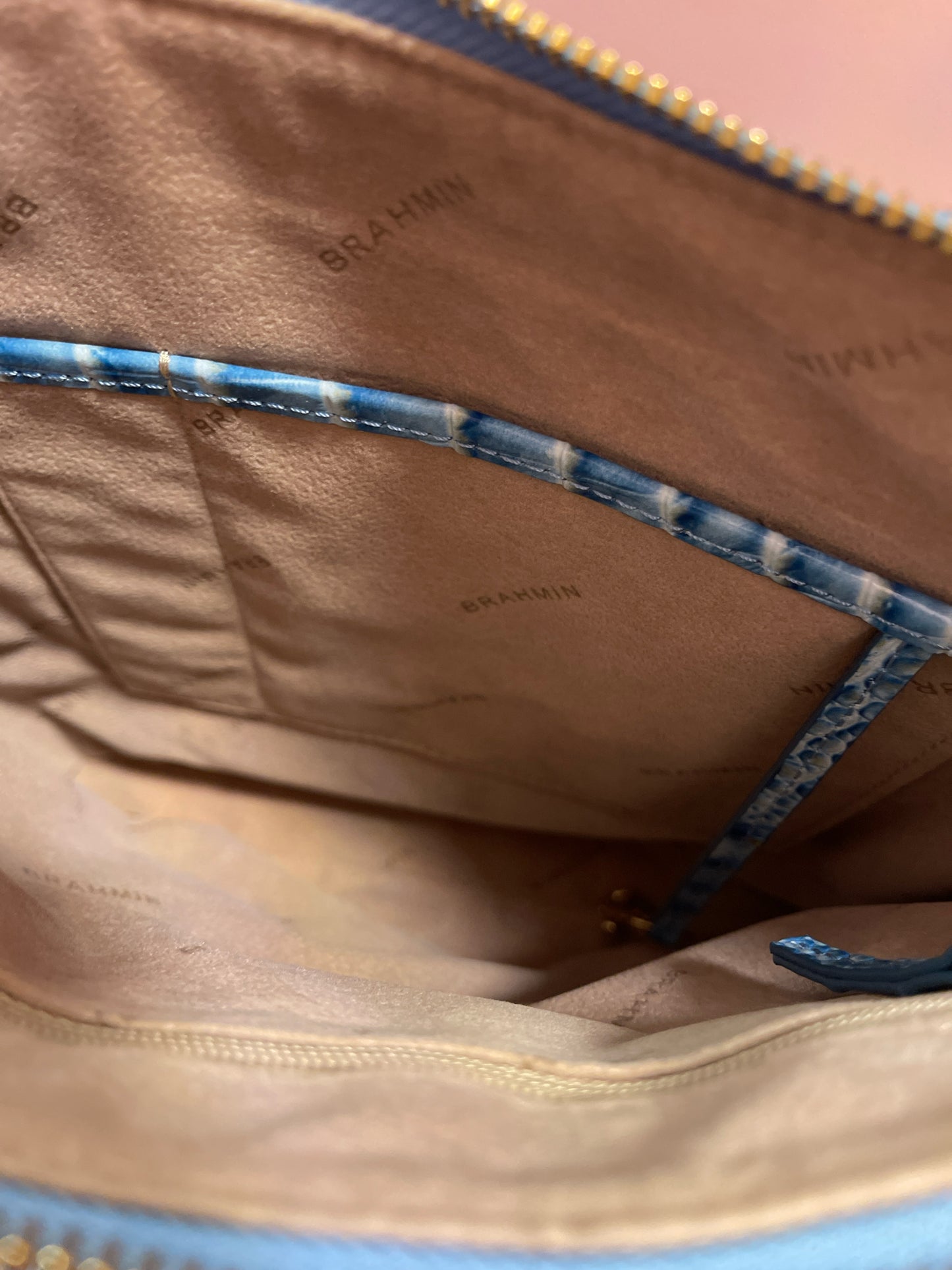 BRAHMIN KATIE HAVEN BLUE CROSSBODY