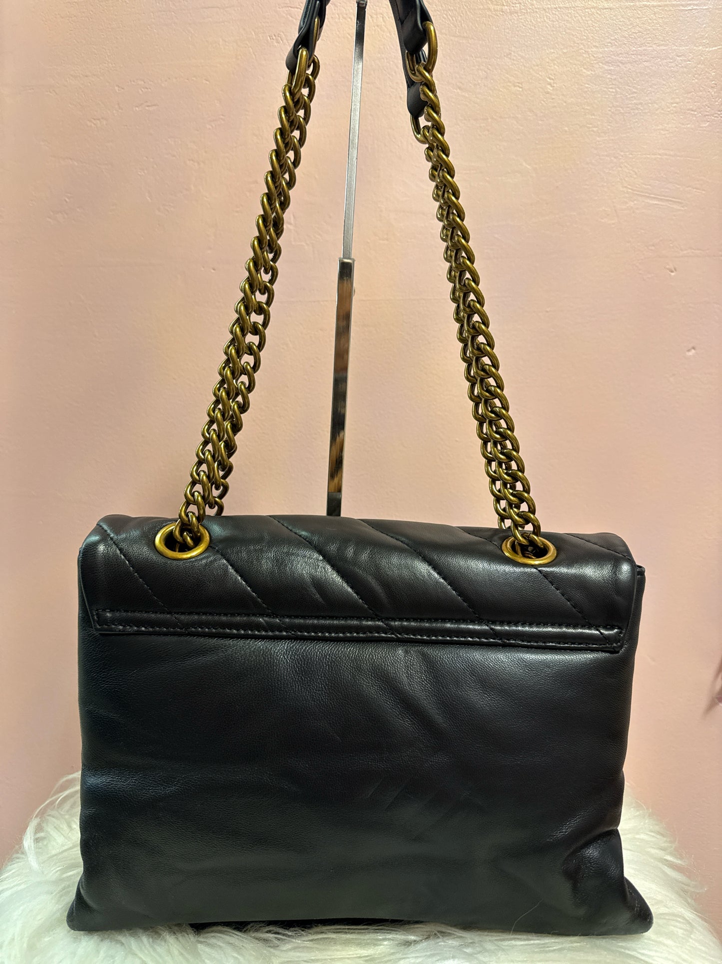 Kurt Geiger Kensington soho black leather crossbody/shoul der bag