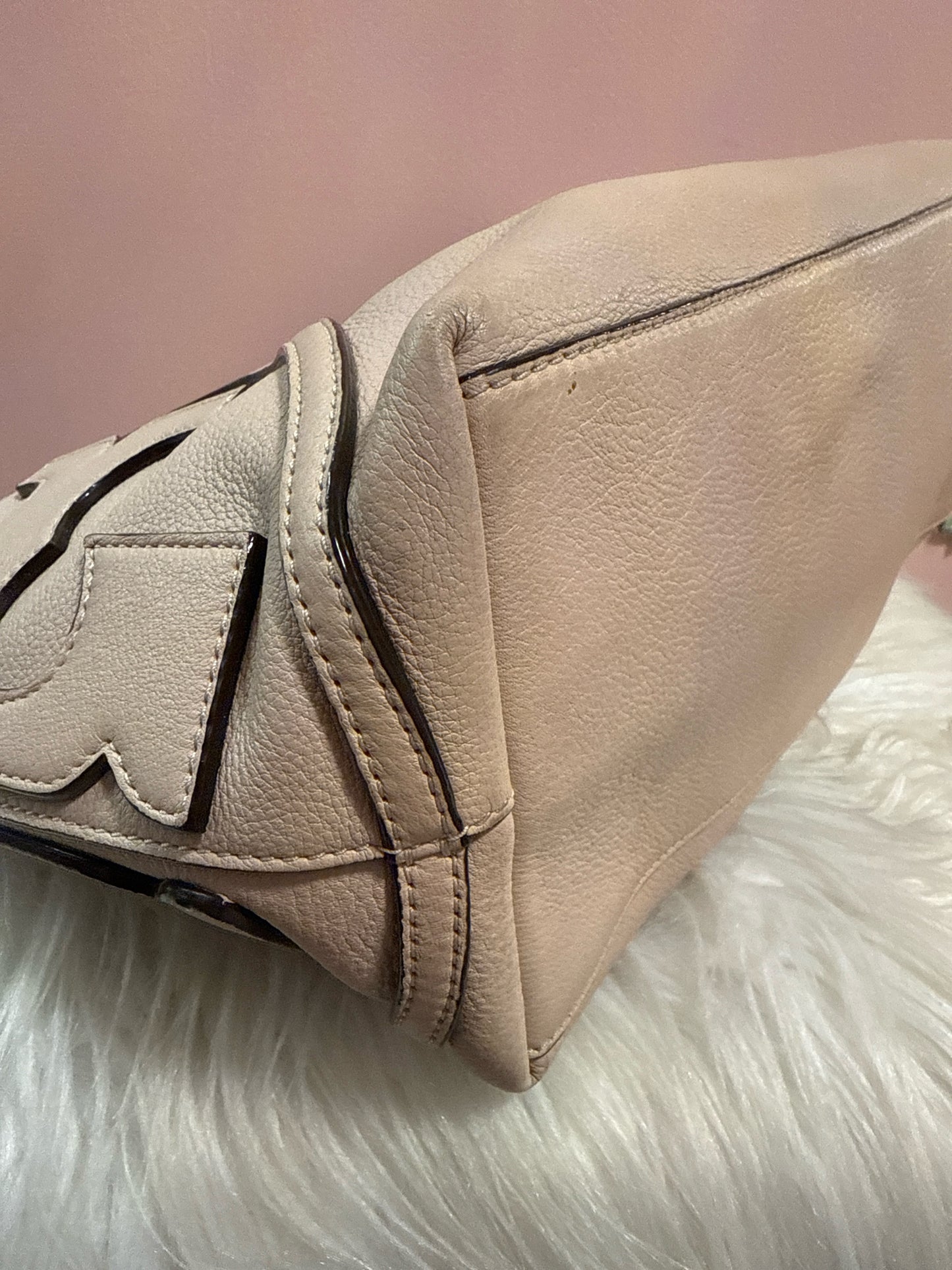 Tory Burch all T east west blush tote bag