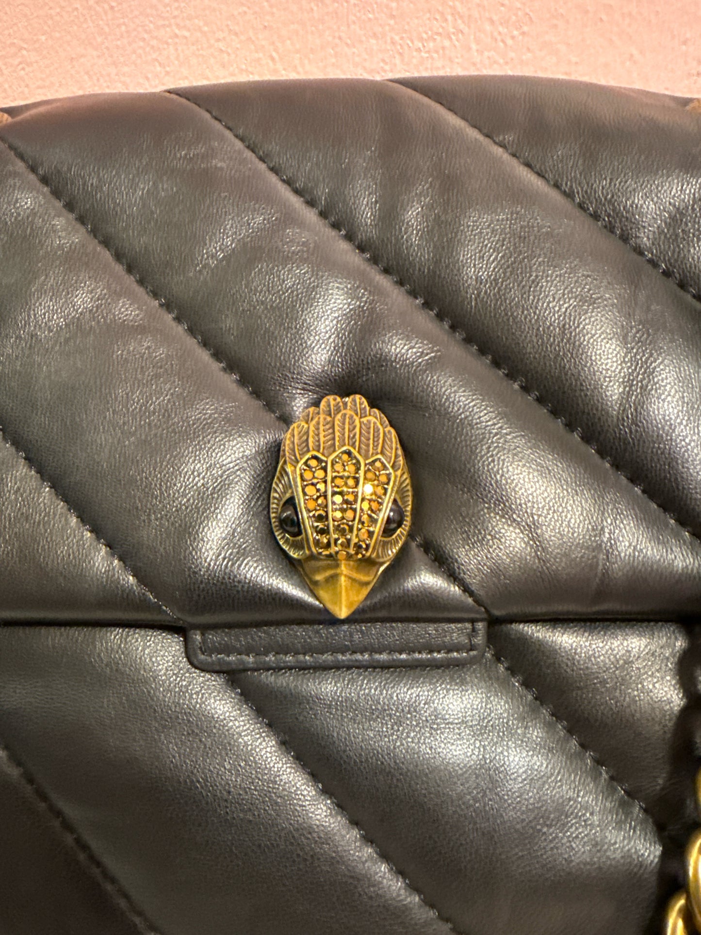 Kurt Geiger Kensington soho black leather crossbody/shoul der bag