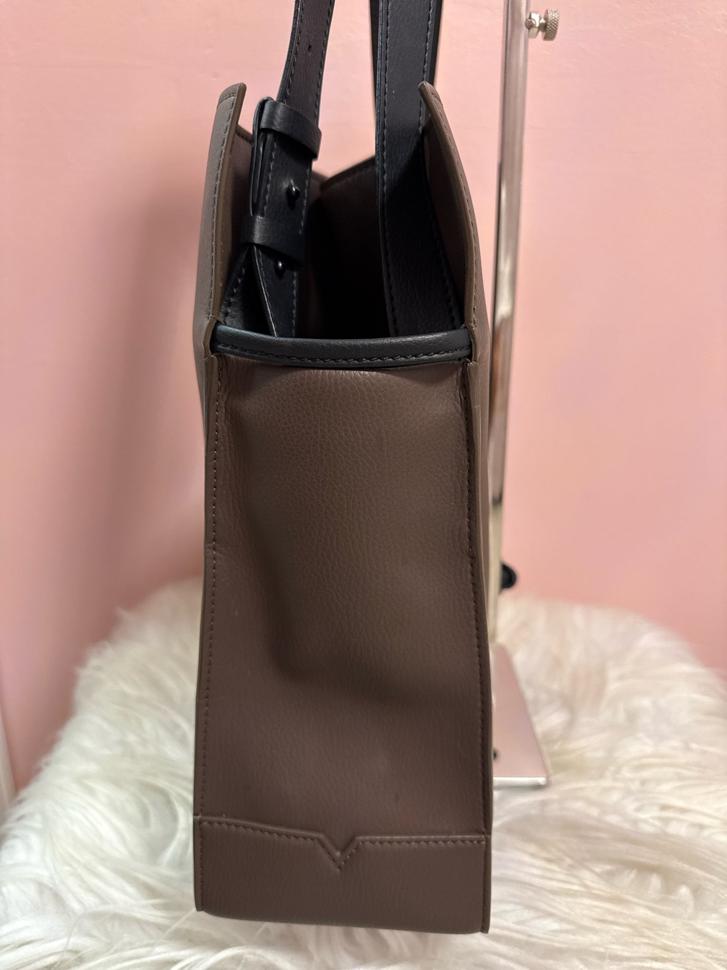 Holzhausen Taupe Leather Medium Shopper Bag