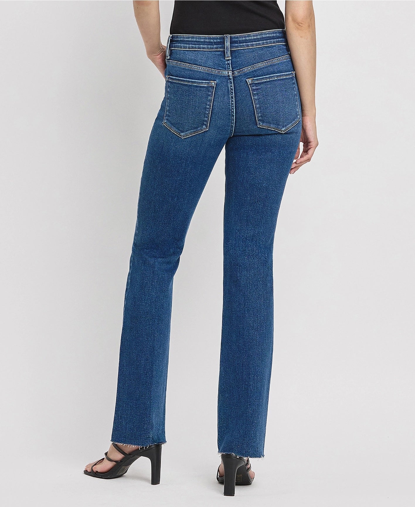 Mid rise slim boot cut jeans vigilant