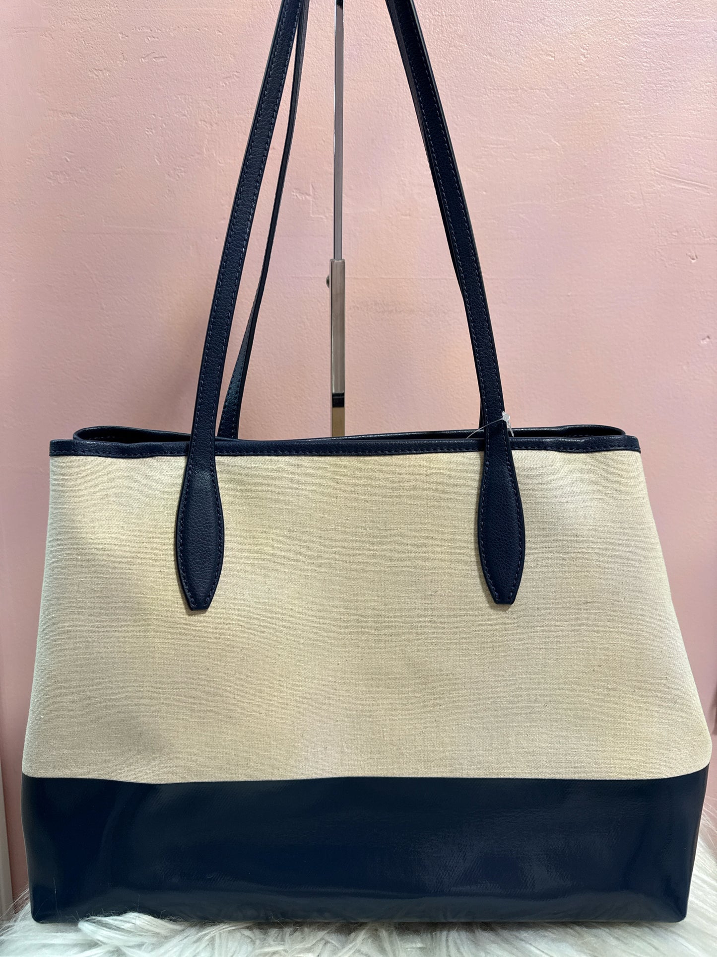 Kate Spade canvas and blue street tote