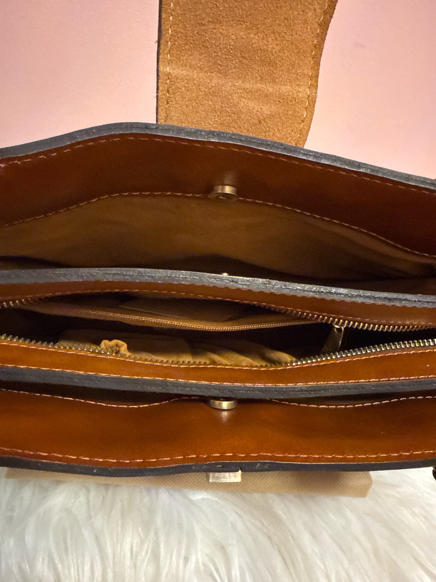Patricia Nash Rosina European map shoulder bag with dust bag
