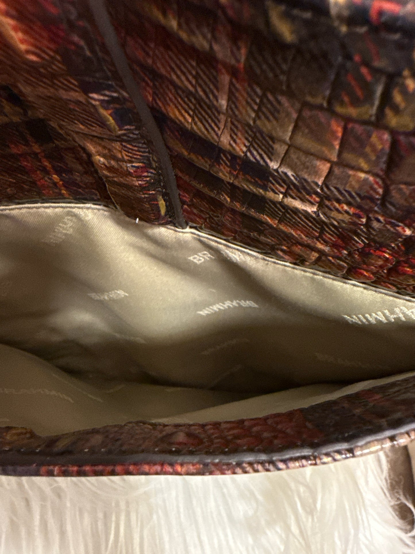 Brahmin Shira Bucket Flannel Melbourne Bag