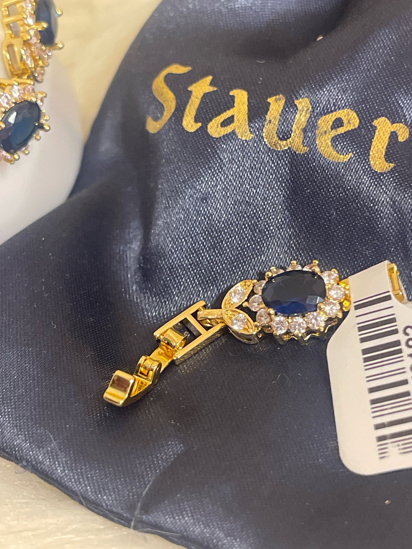 STAUER AZURE SKIES BRACELET WITH JEWELRY BAG