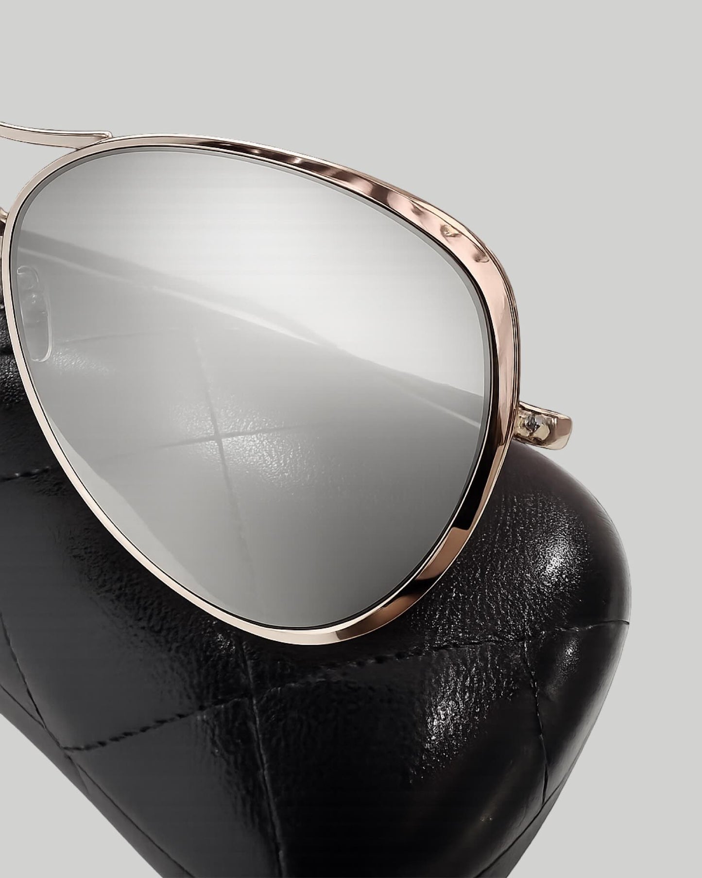 Chanel Pilot Summer Mirrored Silver Aviator Sunglasses 4223