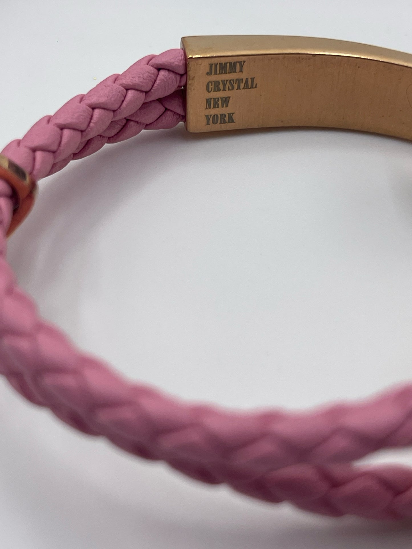 JIMMY CRYSTAL NEW YORK PINK /GOLD BRACELET