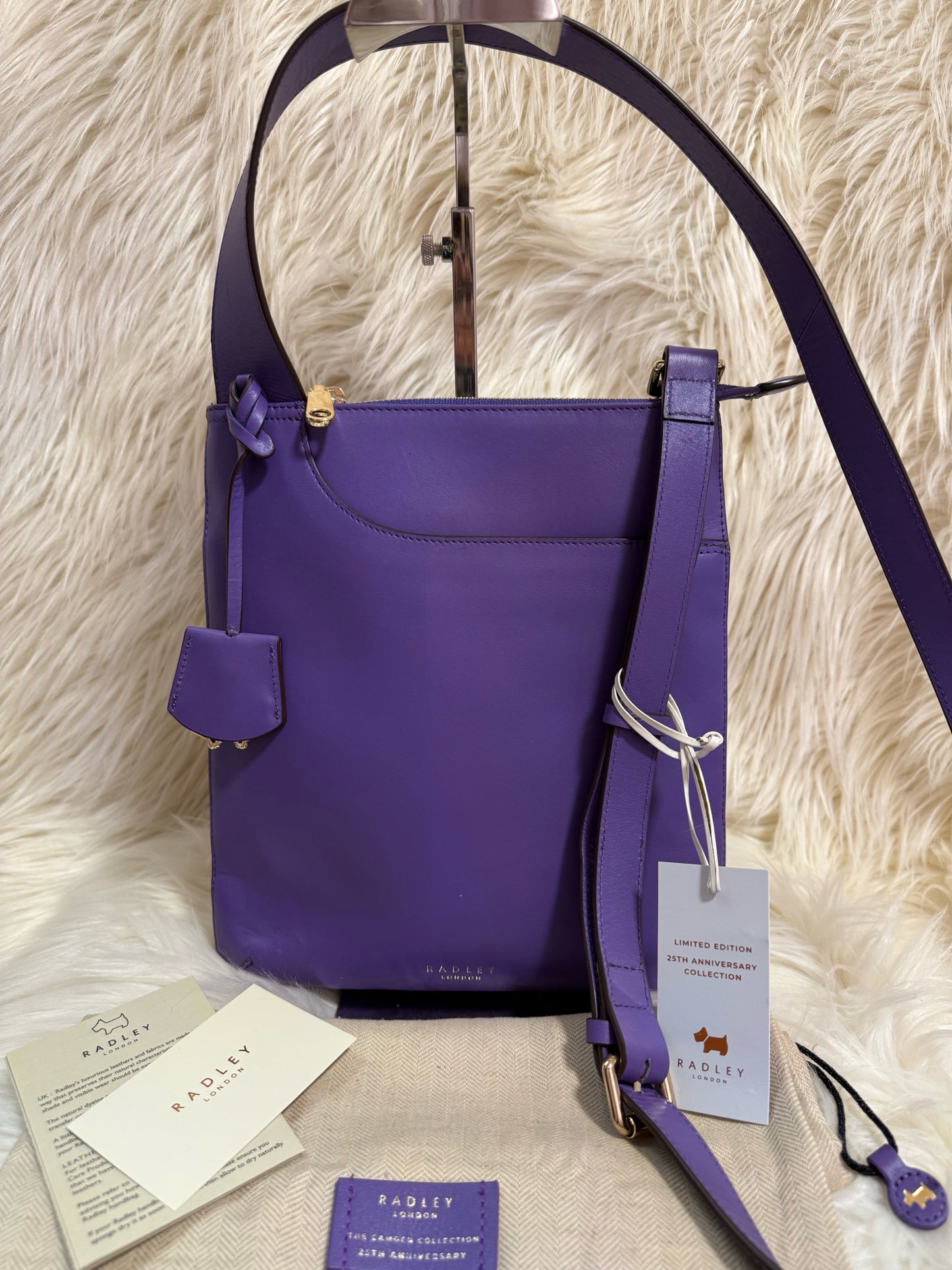 RADLEY LONDON MEDIUM PURPLE CAMDEN COLLECTION