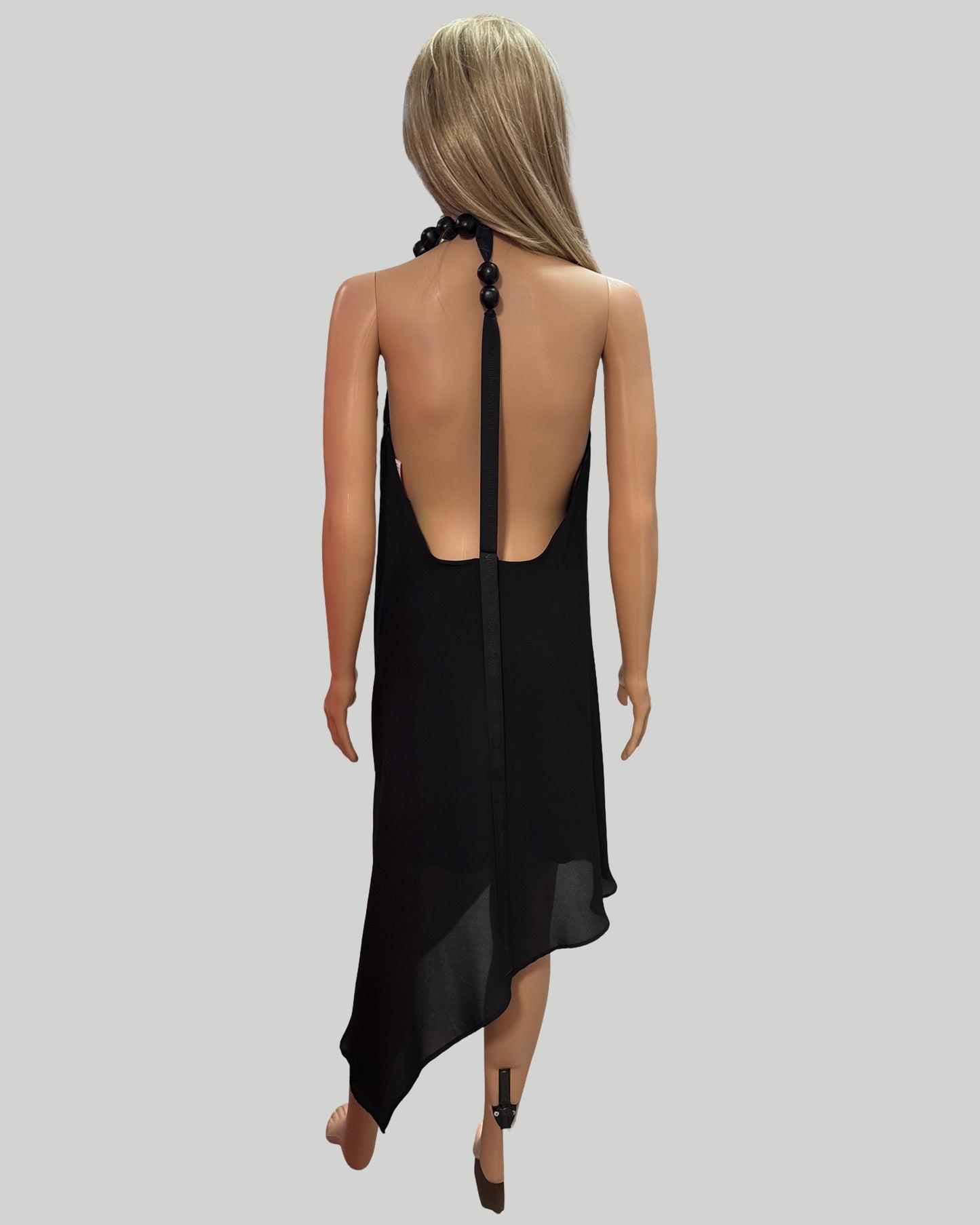 LA Haine Inside Us black halter dress