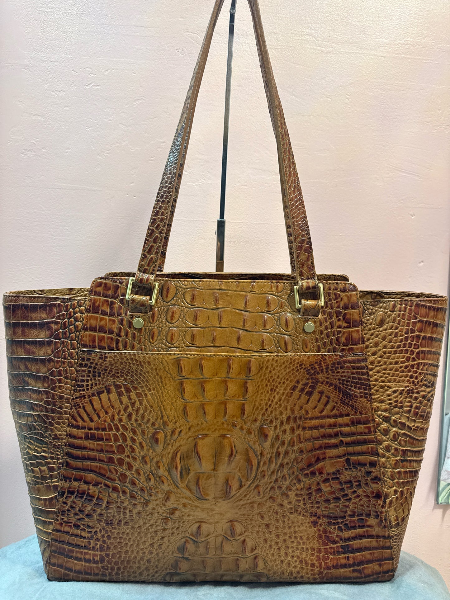 Brahmin Melbourne Pecan Finley Tote Bag