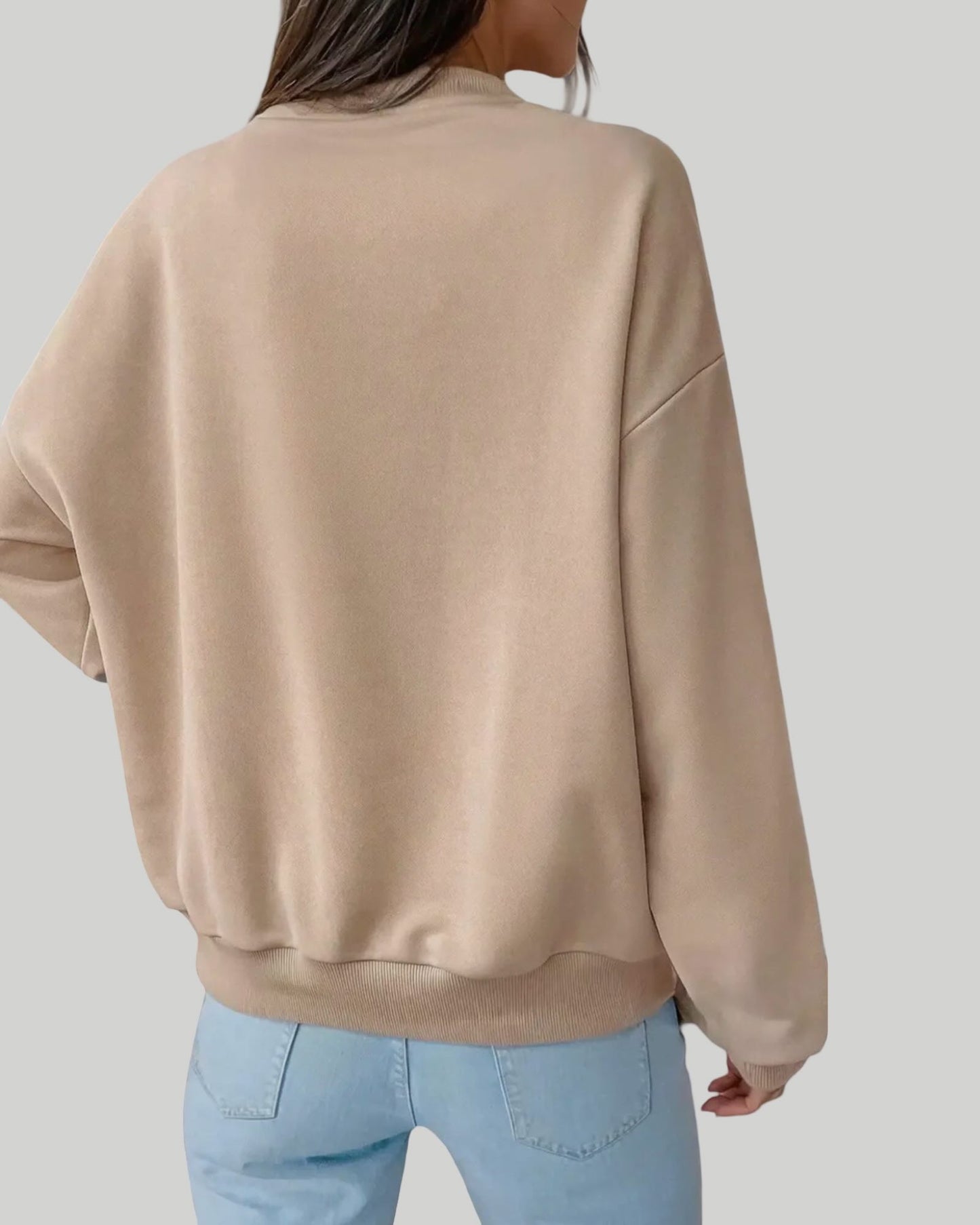 Flower Pattern Drop Shoulder Sweatshirt | S-Xl