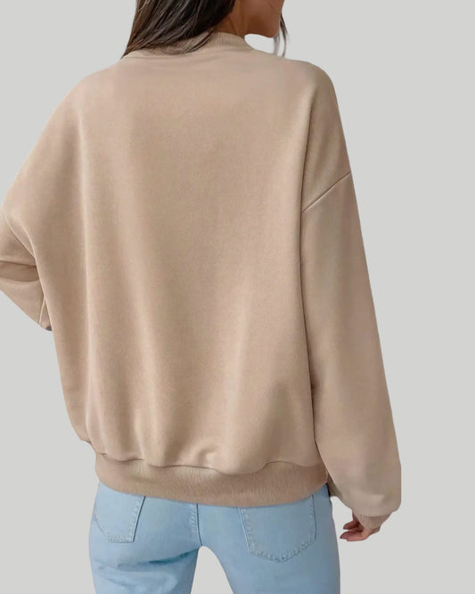 Flower Pattern Drop Shoulder Sweatshirt | S-Xl