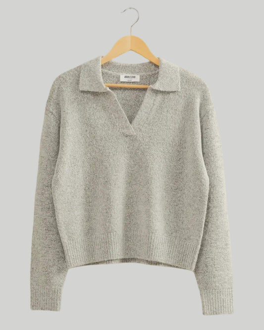 Collared V-Neck Sweater