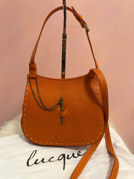 Lucque Women Size S Orange HANDBAGS