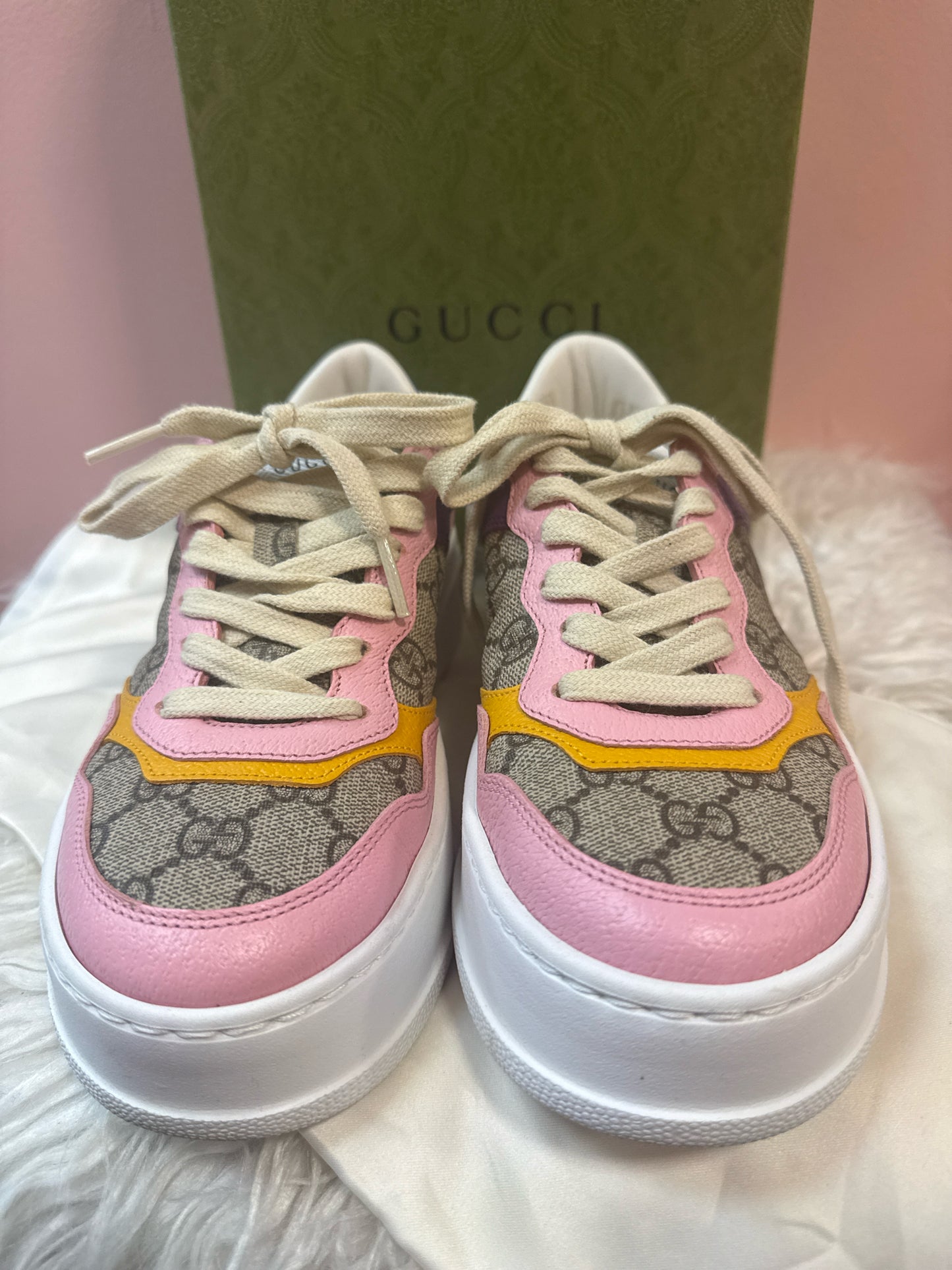 Gucci Supreme Doll Monoogram Chunky Sneakers