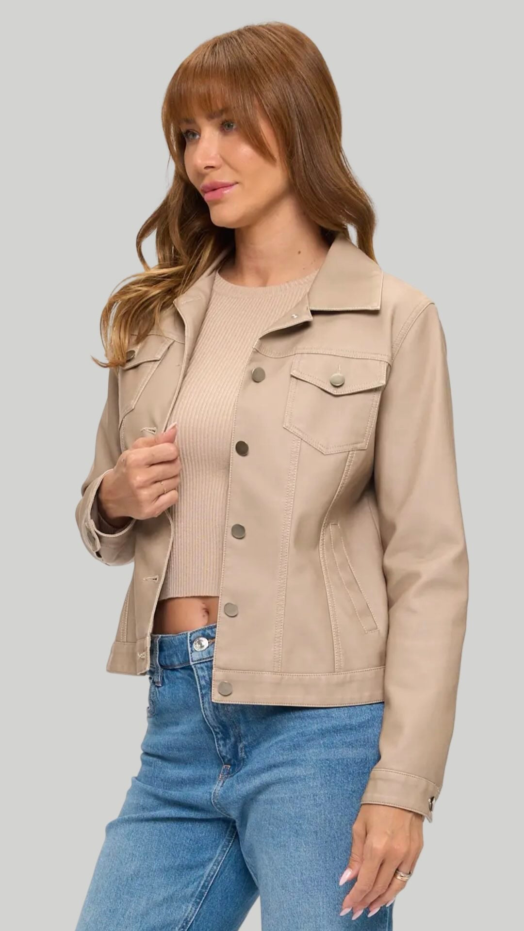 Noir Edge Jacket Available in Black and Cream