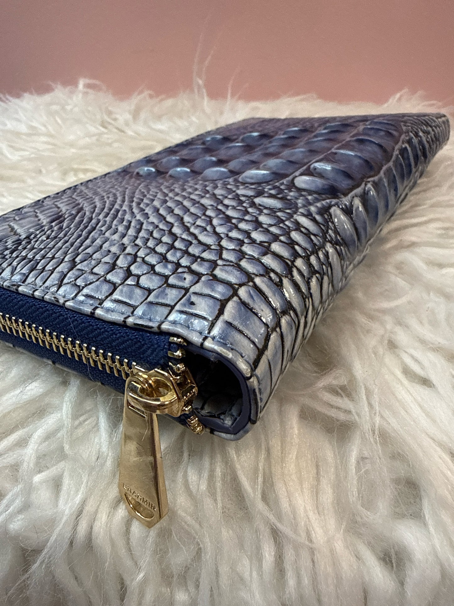 Brahmin Blue Melbourne Skyler Clutch Wallet Wristlet