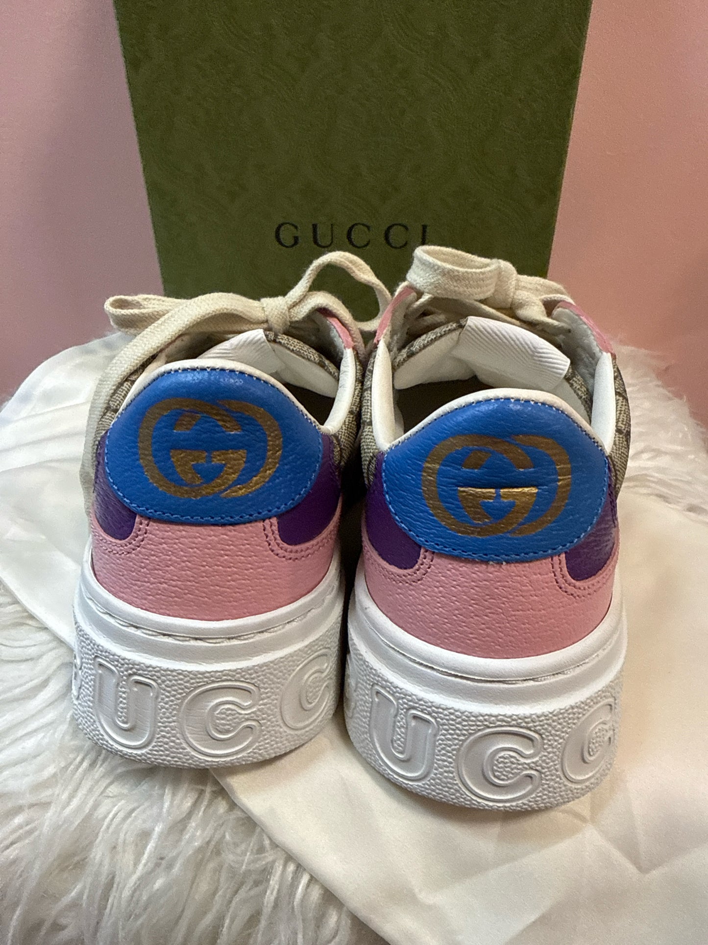 Gucci Supreme Doll Monoogram Chunky Sneakers