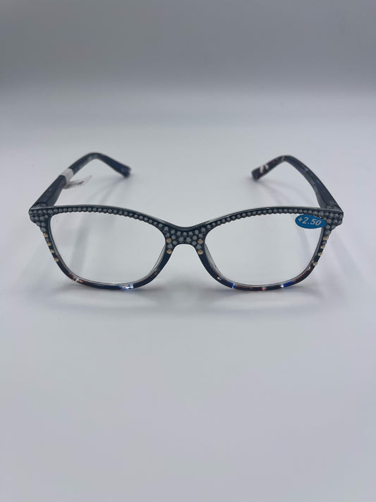 JIMMY CRYSTAL NY POPPY READERS JCR600 SILVER NIGHT +2.50