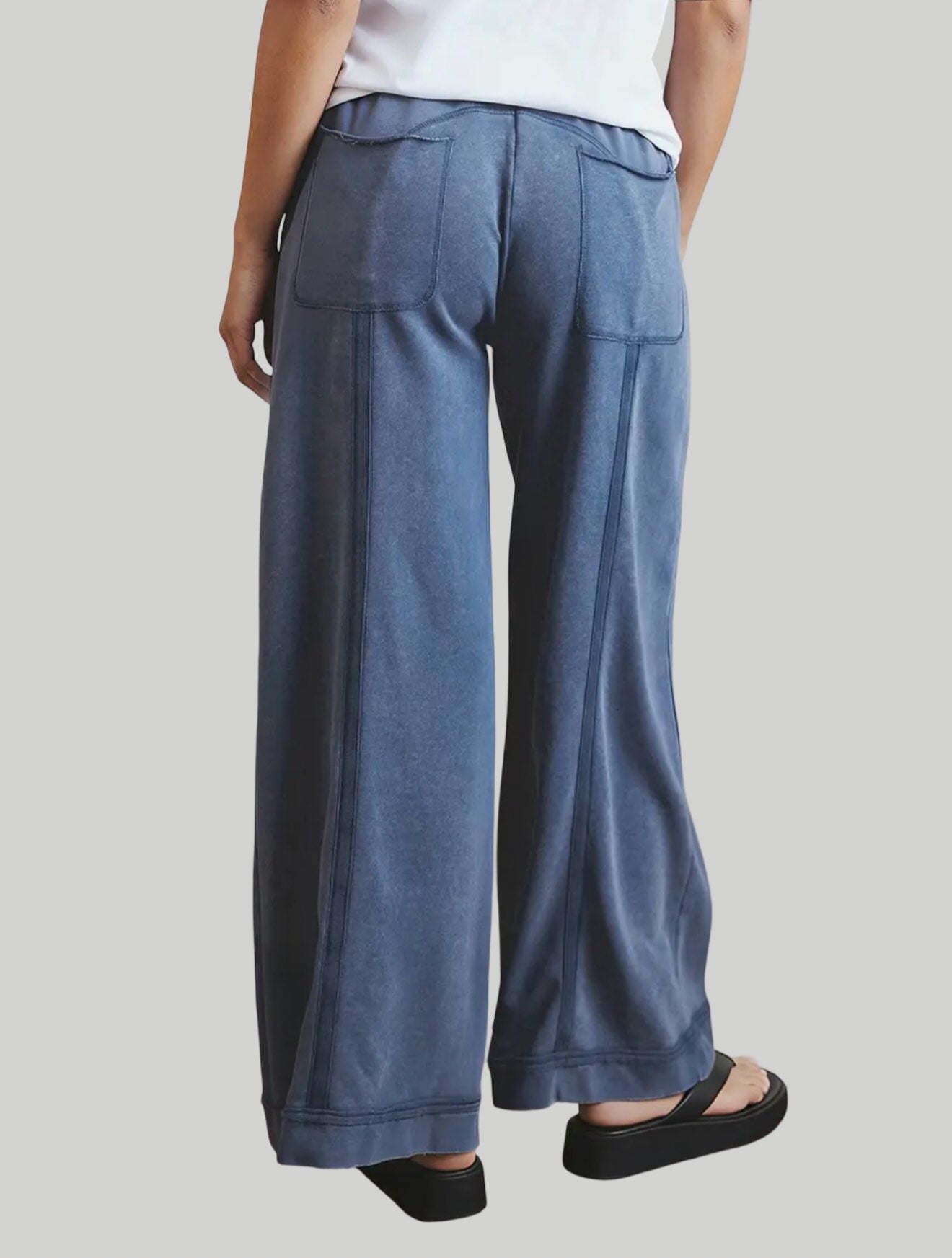 Mineral Wash Drawstring Retro Loose Pants