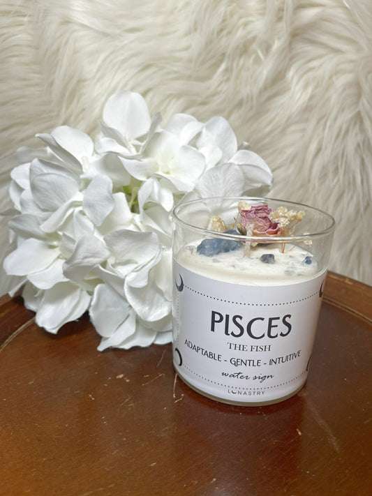 ZODIAC SOY WAX CANDLE PISCES