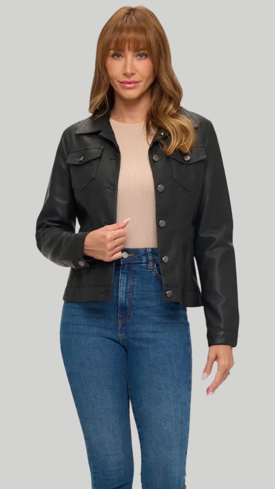 Noir Edge Jacket Available in Black and Cream