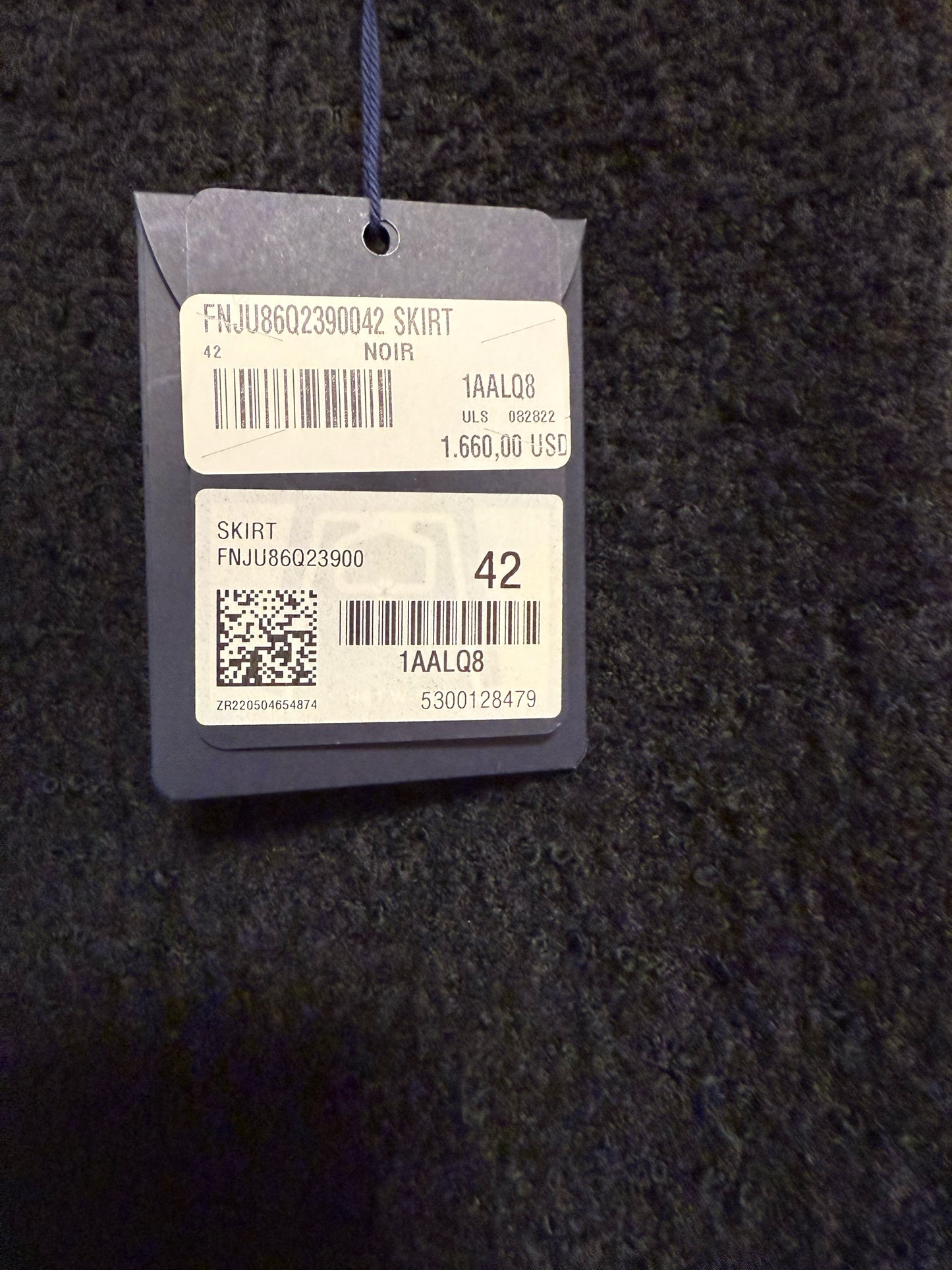 Louis VuittonPre-Loved  Black Boucle Wool Mini Skirt  NWT