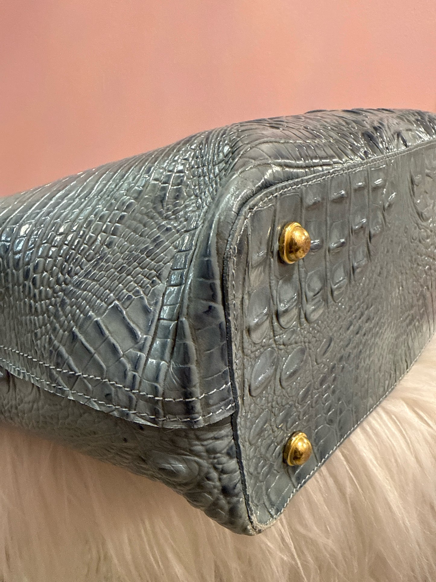 Brahmin Ellen Tote Bag in Blue Melbourne Leather