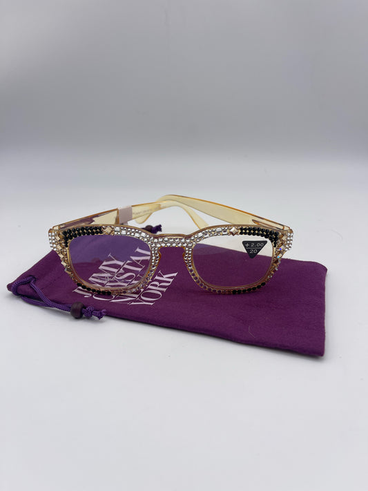 JIMMY CRYSTAL ATLANTA BLUE LIGHT PROTECTION READERS