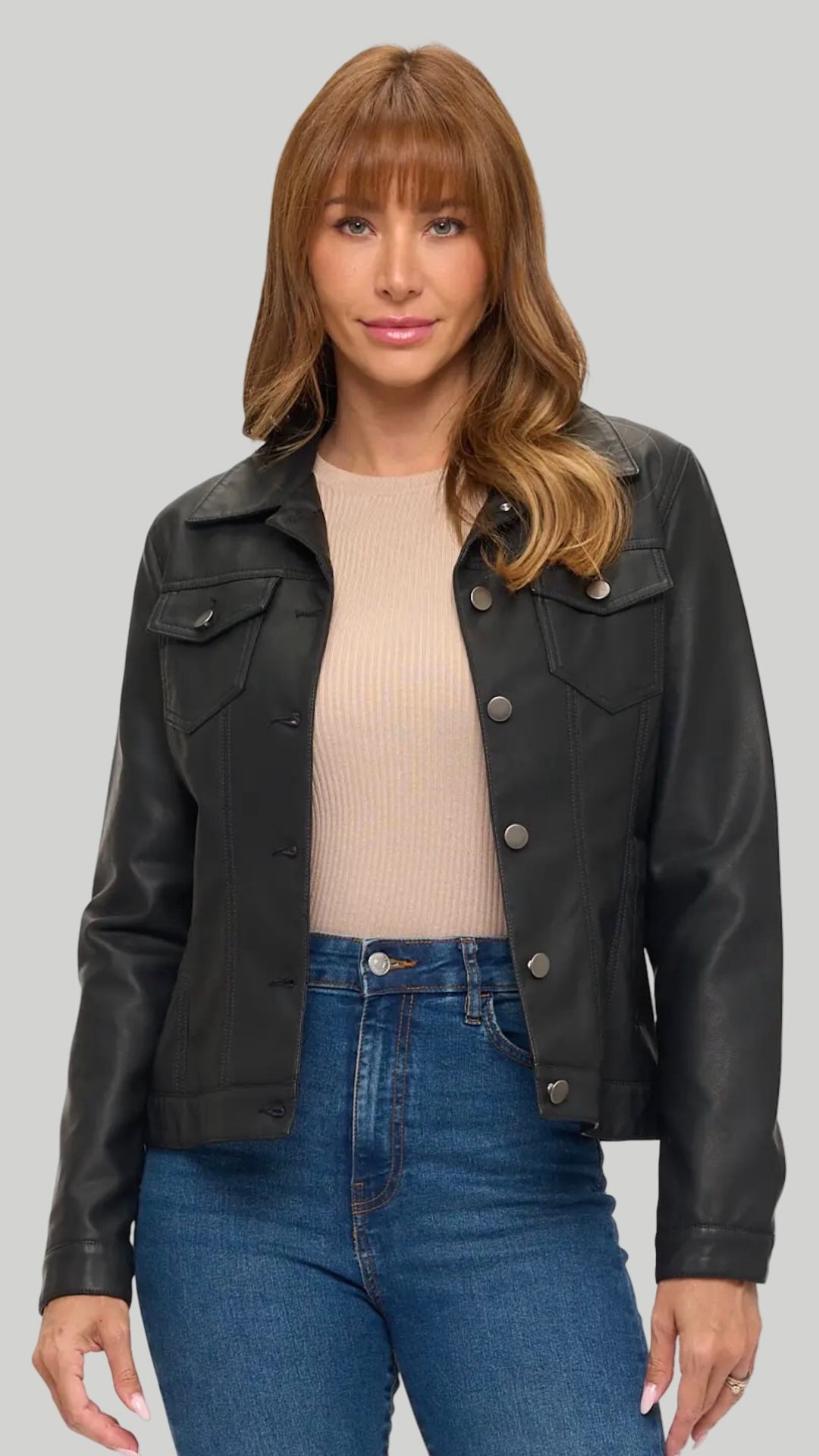 Noir Edge Jacket Available in Black and Cream