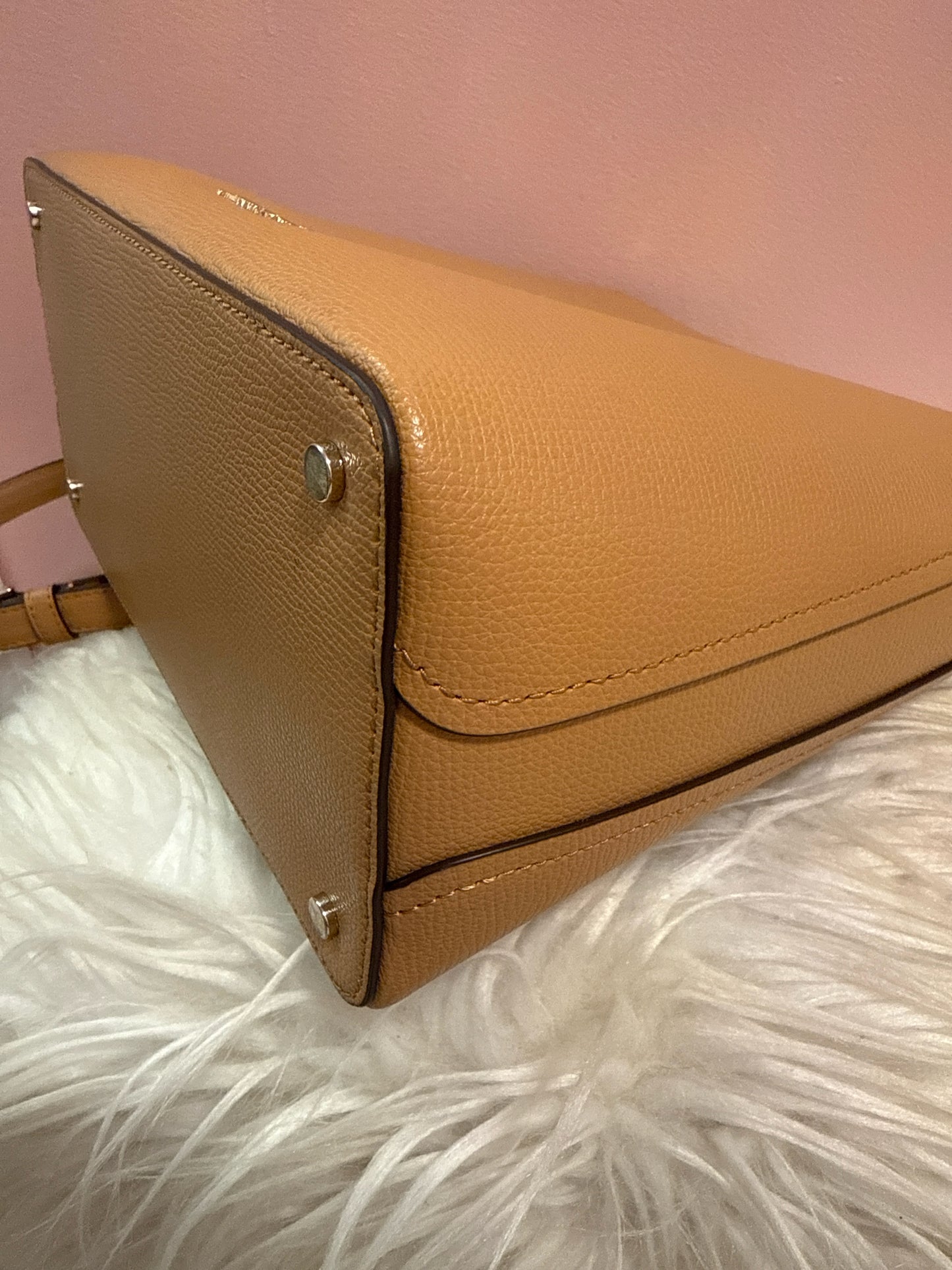 KATE SPADE DARCY TAN LEATHER SHOULDER BAG