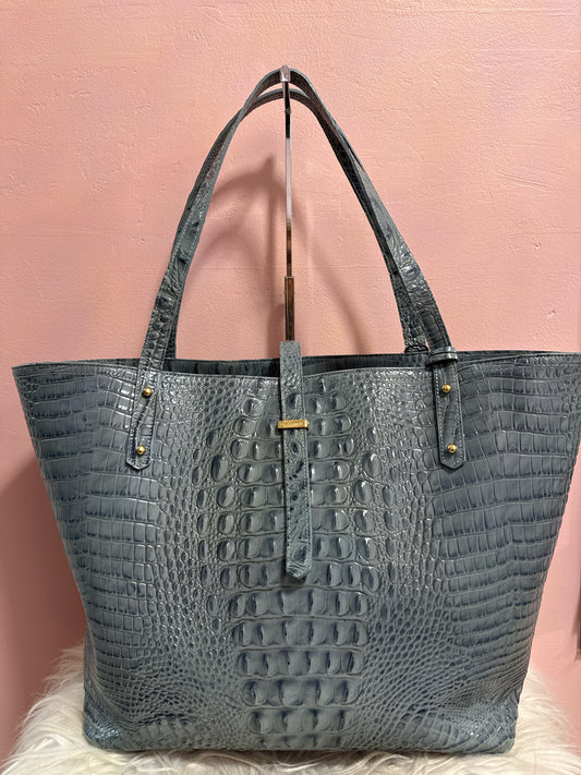 Brahmin Ellen Tote Bag in Blue Melbourne Leather